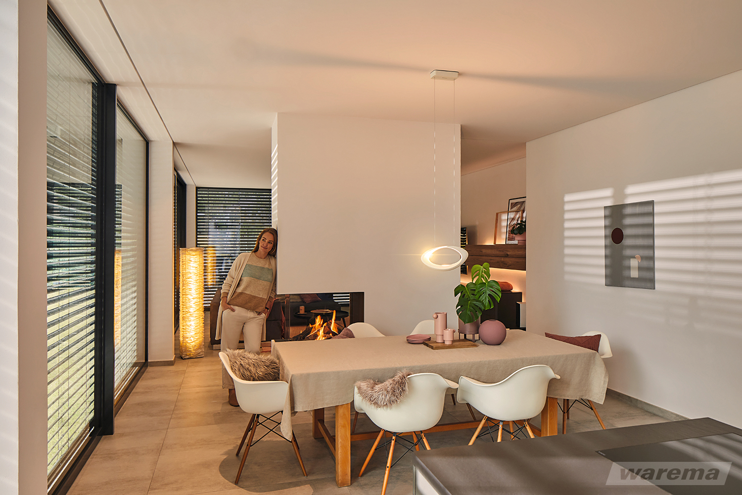 Sonnenschutz im Esszimmer
