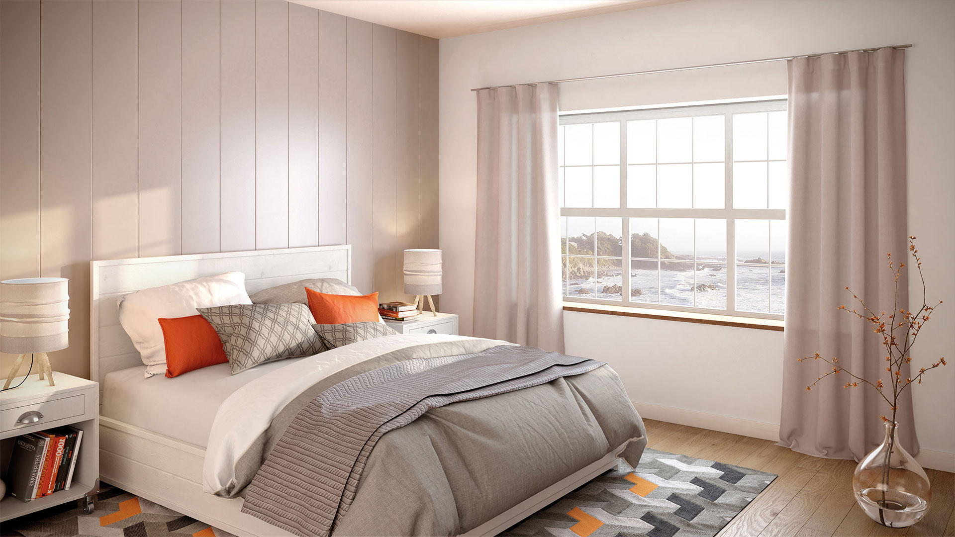 helles Schlafzimmer