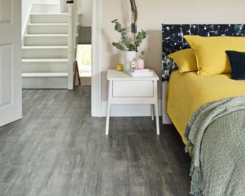 Designboden im Schlafzimmer