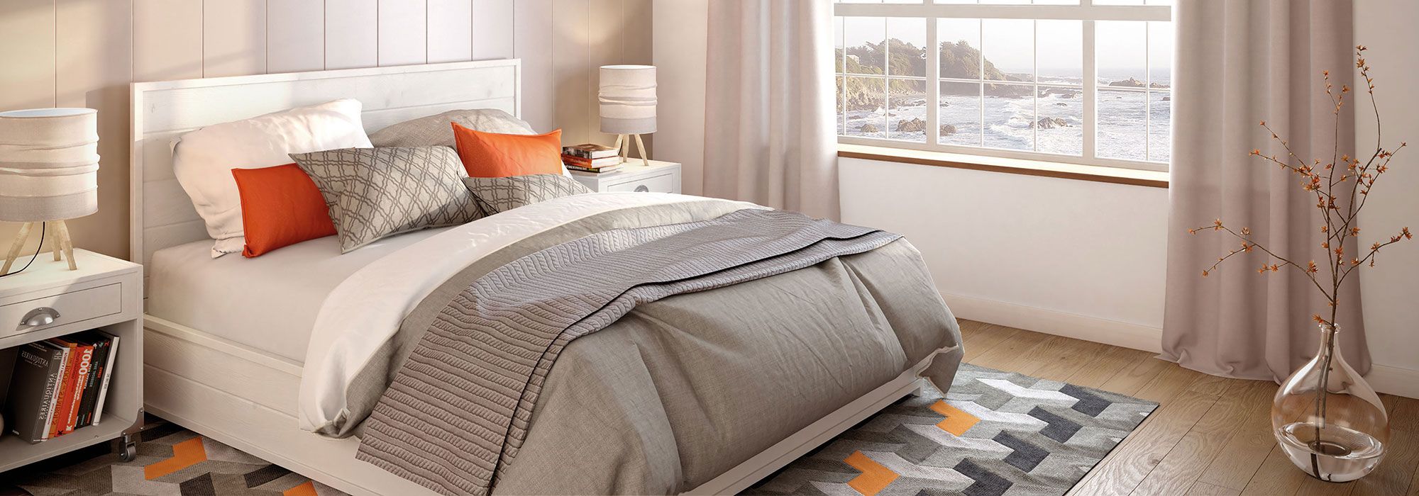 helles Schlafzimmer